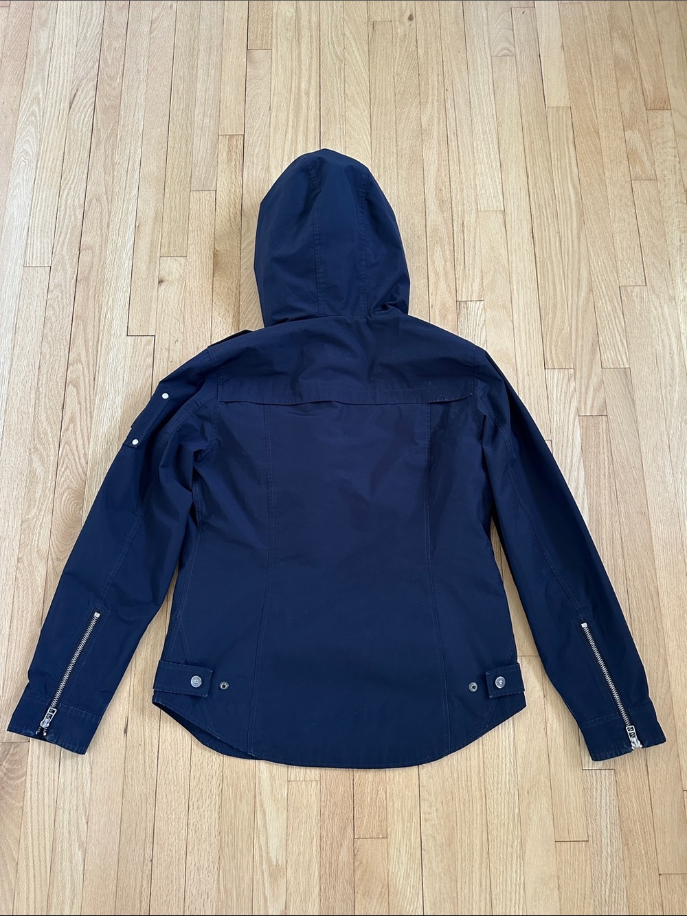 Moose Knuckles navy blue bomber rain jacket windbreaker medium - Picture 14 of 16